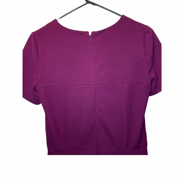 Madewell Gallerist Ponte Dress in Deep Plum - Picture 7 of 7